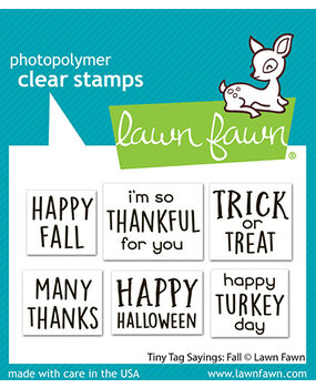 Lawn Fawn Tiny Tag Sayings Fall Clear Stamps (LF3862) Lawn Fawn Tiny Tag Sayings Fall Clear Stamps (LF3862)