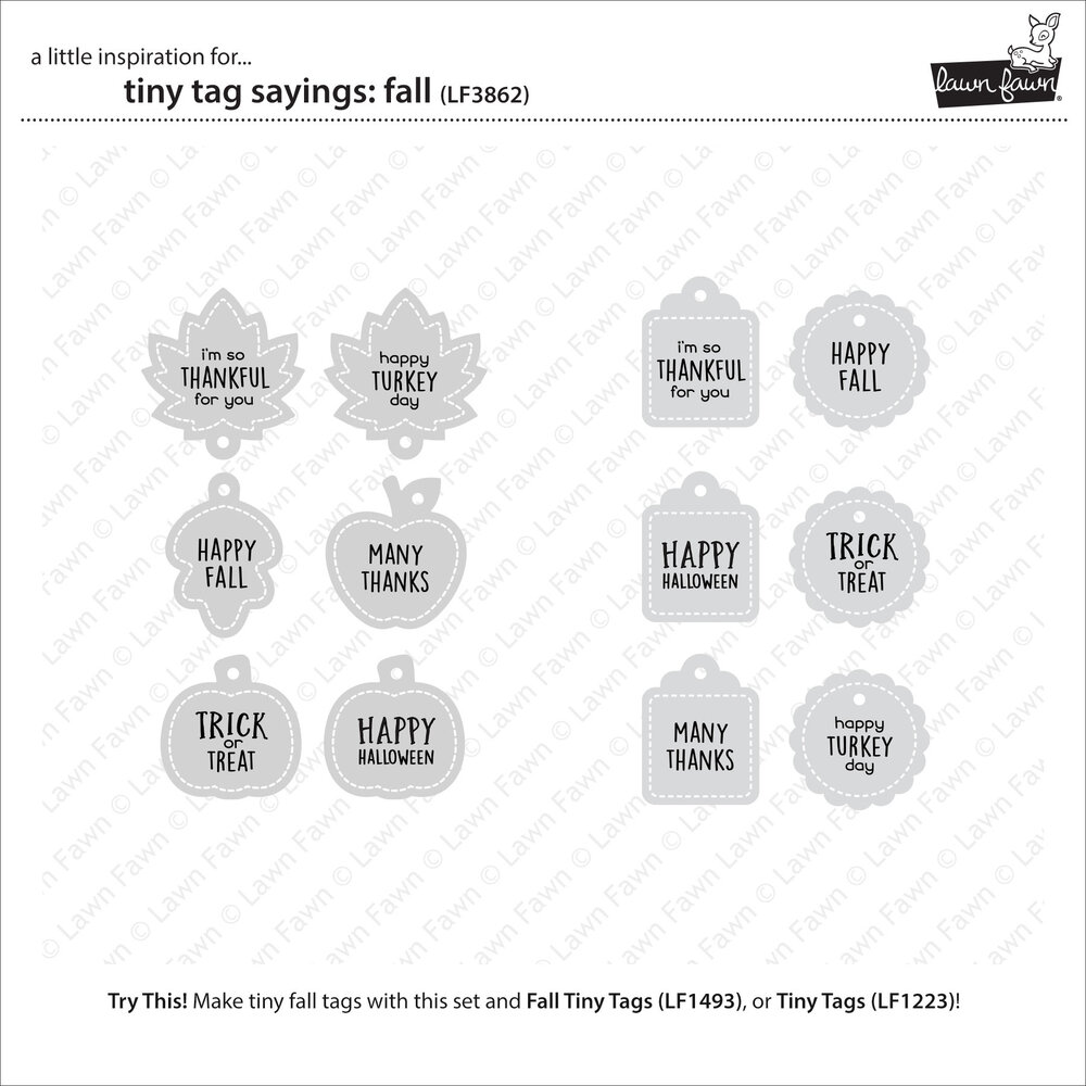 Lawn Fawn Tiny Tag Sayings Fall Clear Stamps (LF3862) Lawn Fawn Tiny Tag Sayings Fall Clear Stamps (LF3862)