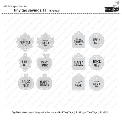 Lawn Fawn Tiny Tag Sayings Fall Clear Stamps (LF3862) Lawn Fawn Tiny Tag Sayings Fall Clear Stamps (LF3862)