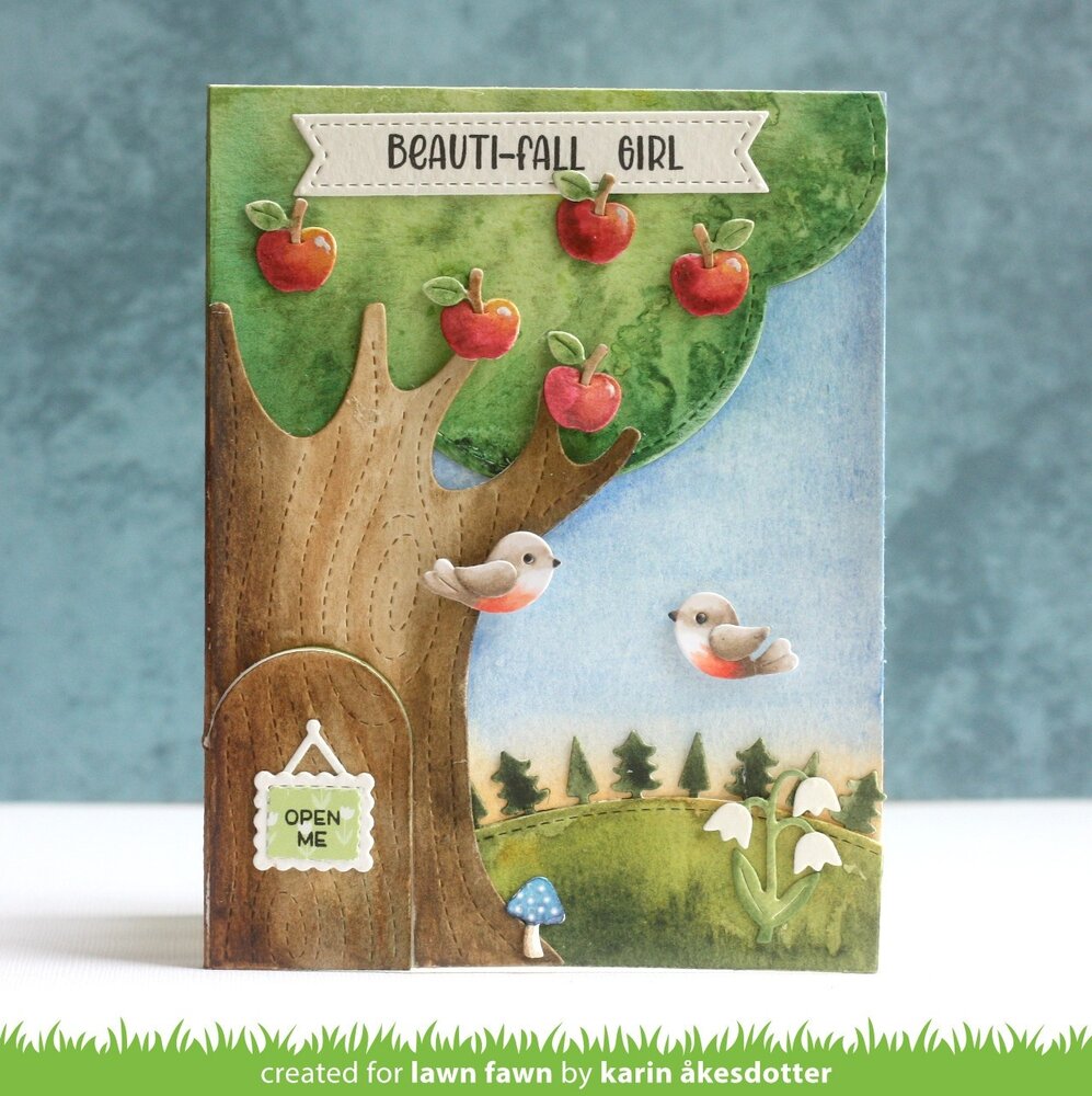 Lawn Fawn Knock Knock, Who's There? Tree Add-On Dies (LF3865) Lawn Fawn Knock Knock, Who's There? Tree Add-On Dies (LF3865)