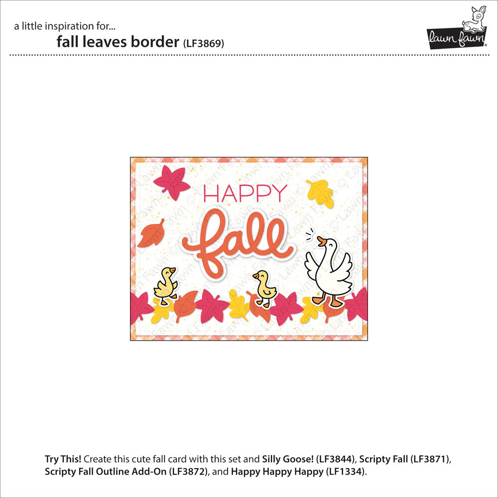 Lawn Fawn Fall Leaves Border Dies (LF3869)