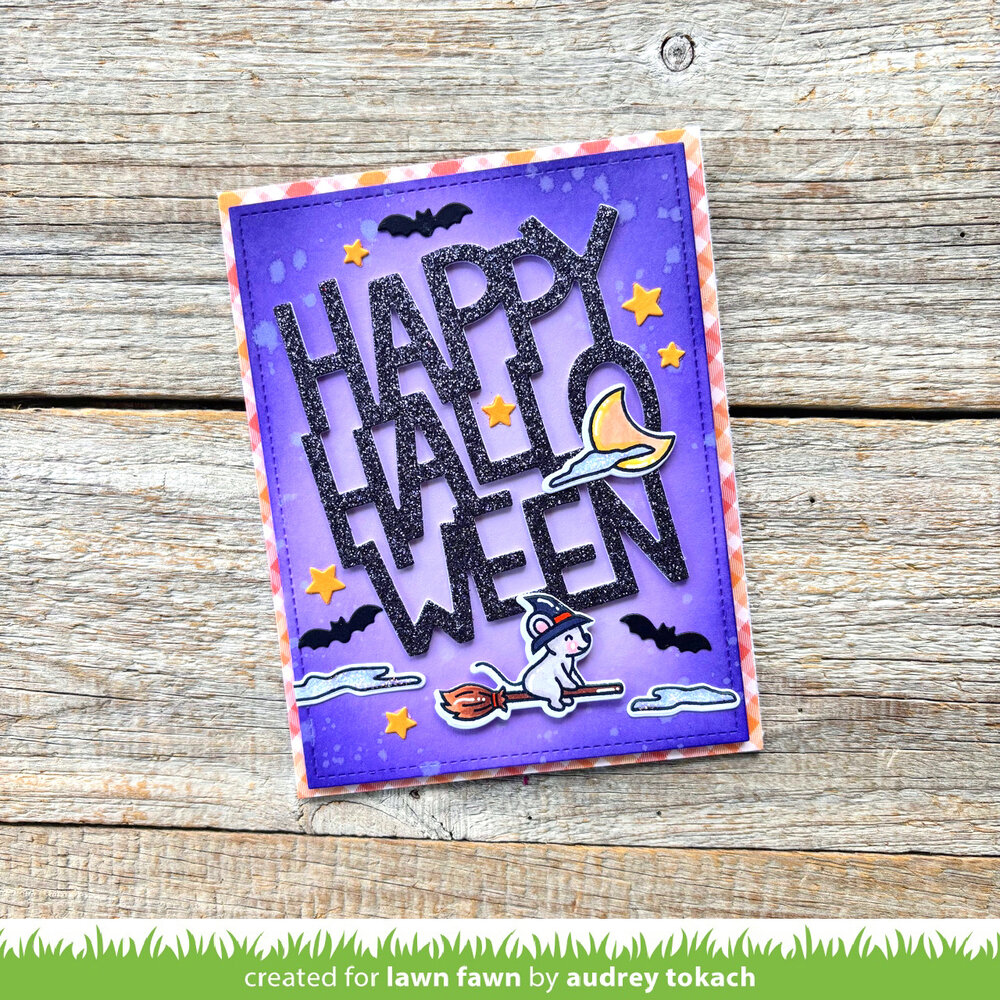 Lawn Fawn Giant Happy Halloween Dies (LF3870)