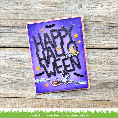 Lawn Fawn Giant Happy Halloween Dies (LF3870)