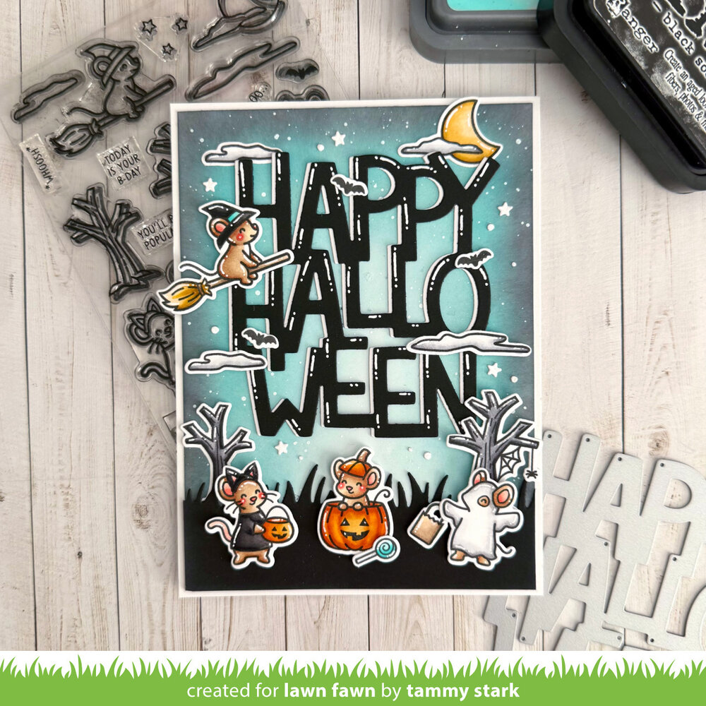 Lawn Fawn Giant Happy Halloween Dies (LF3870)