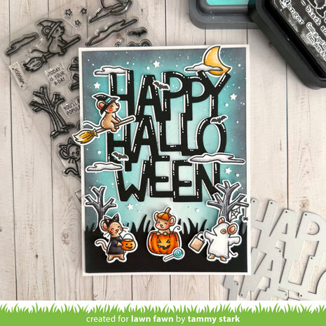 Lawn Fawn Giant Happy Halloween Dies (LF3870)
