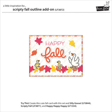Lawn Fawn Scripty Fall Outline Dies (LF3872)