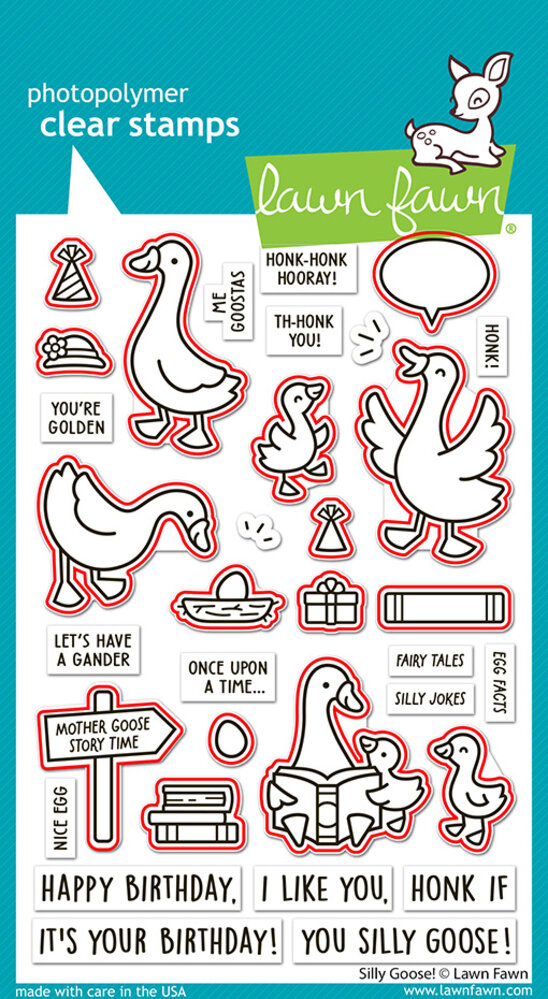 Lawn Fawn Silly Goose! Stamp & Die DUO (LF3845)