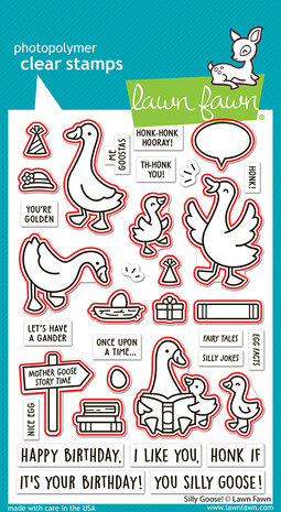 Lawn Fawn Silly Goose! Stamp & Die DUO (LF3845)