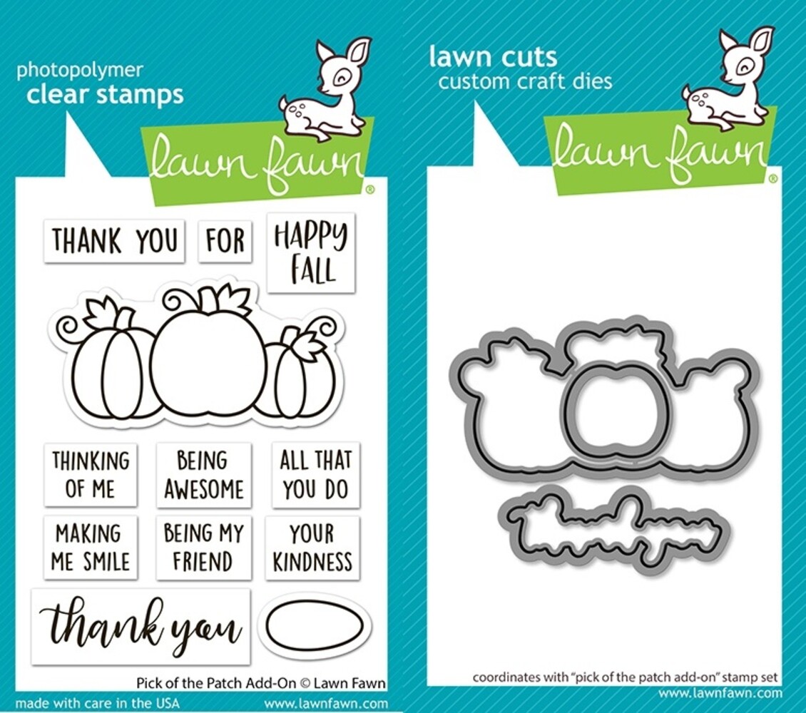 Lawn Fawn Pick of the Patch Add-On Stamp & Die DUO (LF3857)