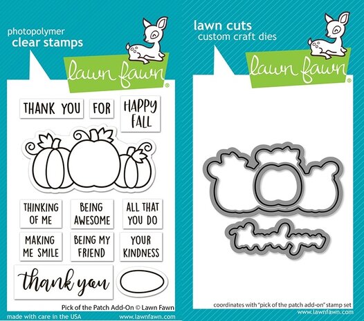 Lawn Fawn Pick of the Patch Add-On Stamp & Die DUO (LF3857)
