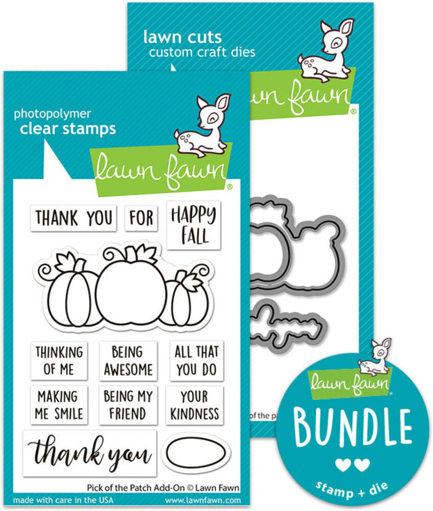 Lawn Fawn Pick of the Patch Add-On Stamp & Die DUO (LF3857)