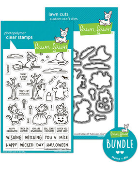 Lawn Fawn Halloween Mice Stamp & Die DUO (LF3849) Lawn Fawn Halloween Mice Stamp & Die DUO (LF3849)