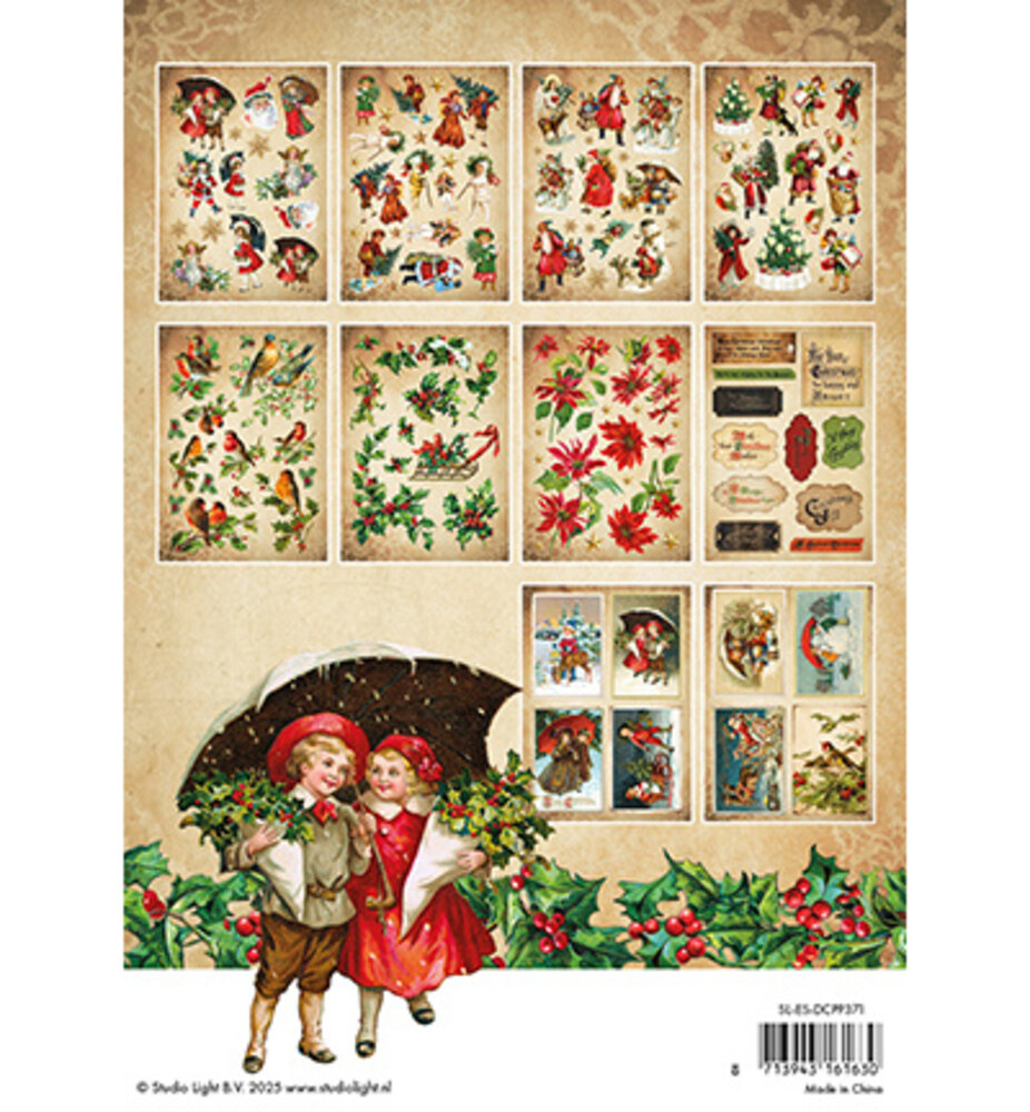 Studio Light Essentials Vintage Christmas A5 Die-Cut Paper Pad (SL-ES-DCPP371) Studio Light Essentials Vintage Christmas A5 Die-Cut Paper Pad (SL-ES-DCPP371)