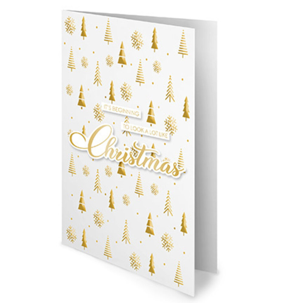 Studio Light Essentials Golden Christmas Foiled Cards Paper Pad (SL-ES-PP383)
