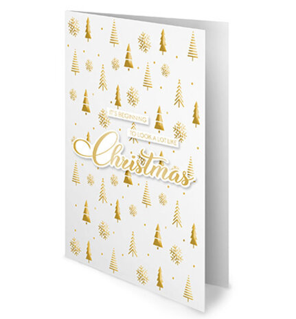 Studio Light Essentials Golden Christmas Foiled Cards Paper Pad (SL-ES-PP383)