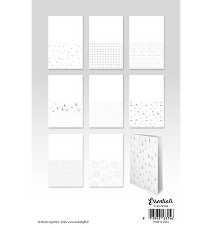 Studio Light Essentials Silver Christmas Foiled Cards Paper Pad (SL-ES-PP384)
