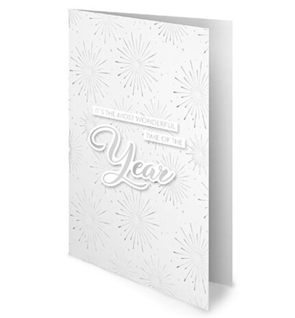 Studio Light Essentials Silver Christmas Foiled Cards Paper Pad (SL-ES-PP384)