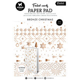 Studio Light Essentials Bronze Christmas Foiled Cards Paper Pad (SL-ES-PP385)