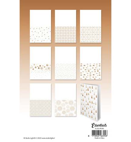 Studio Light Essentials Bronze Christmas Foiled Cards Paper Pad (SL-ES-PP385) Studio Light Essentials Bronze Christmas Foiled Cards Paper Pad (SL-ES-PP385)