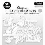 Studio Light Essentials Paper Elements Classic Silver Sentiments (SL-ES-PE37)