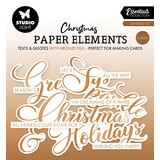 Studio Light Essentials Paper Elements Classic Bronze Sentiments (SL-ES-PE38)