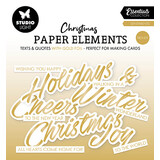 Studio Light Essentials Paper Elements Trendy Gold Sentiments (SL-ES-PE39)