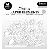Studio Light Essentials Paper Elements Trendy Silver Sentiments (SL-ES-PE40)