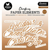 Studio Light Essentials Paper Elements Trendy Bronze Sentiments (SL-ES-PE41)