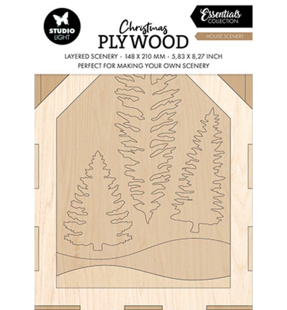 Studio Light Christmas Essentials Plywood House Scenery (SL-ES-PW07) Studio Light Christmas Essentials Plywood House Scenery (SL-ES-PW07)