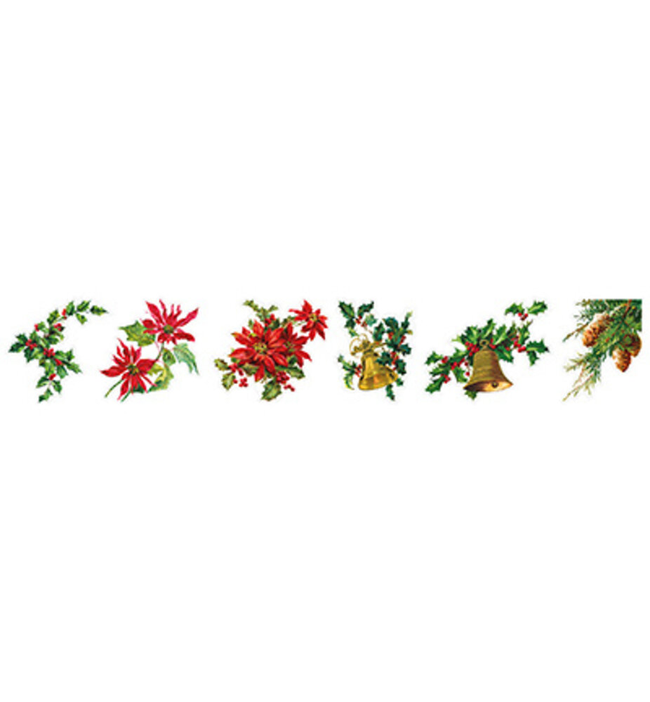 Studio Light Christmas Essentials Clear Stickers on Roll Vintage Christmas Greens (SL-ES-STIC46)