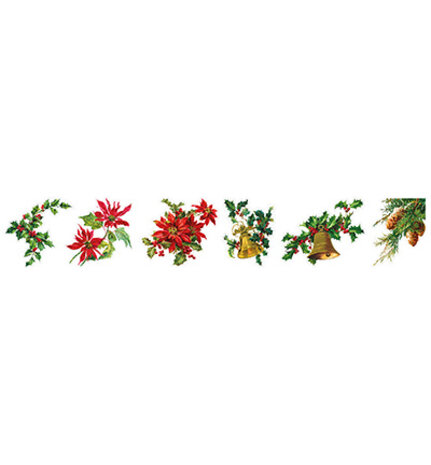 Studio Light Christmas Essentials Clear Stickers on Roll Vintage Christmas Greens (SL-ES-STIC46)