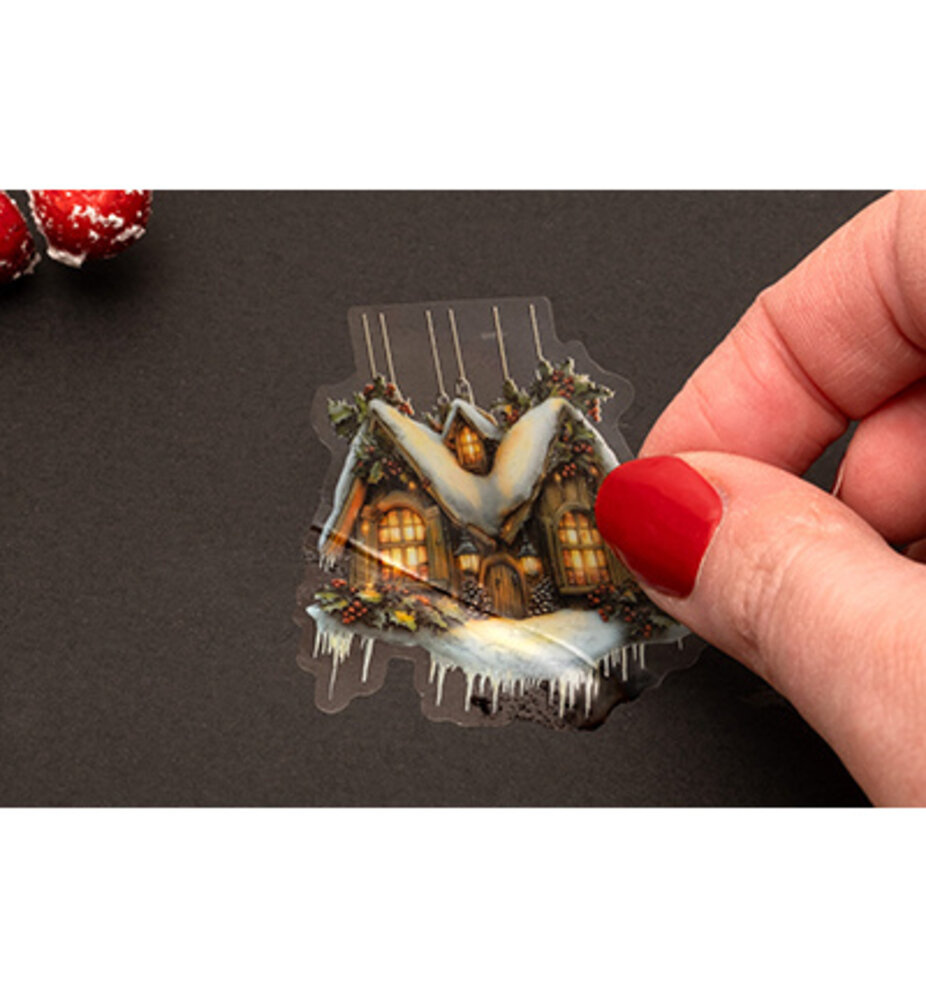 Studio Light Christmas Essentials Clear Stickers on Roll Fairy Christmas (SL-ES-STIC50)