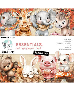 Creative Craftlab Essentials Fall in Love 8x8 Inch Collage Paper Pad (CCL-ES-CPP381) Creative Craftlab Essentials Fall in Love 8x8 Inch Collage Paper Pad (CCL-ES-CPP381)