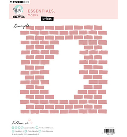 Creative Craftlab Essentials Bricks Masking Stencil (CCL-ES-MASK367) Creative Craftlab Essentials Bricks Masking Stencil (CCL-ES-MASK367)