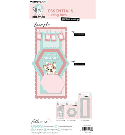 Creative Craftlab Essentials Dies Slimline Scallop (CCL-ES-CD1046) Creative Craftlab Essentials Dies Slimline Scallop (CCL-ES-CD1046)