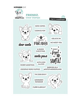 Creative Craftlab Friendz Clear Stamp Merry Woofmass (CCL-FR-STAMP874) Creative Craftlab Friendz Clear Stamp Merry Woofmass (CCL-FR-STAMP874)