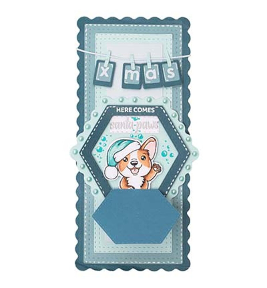 Creative Craftlab Friendz Clear Stamp Merry Woofmass (CCL-FR-STAMP874)