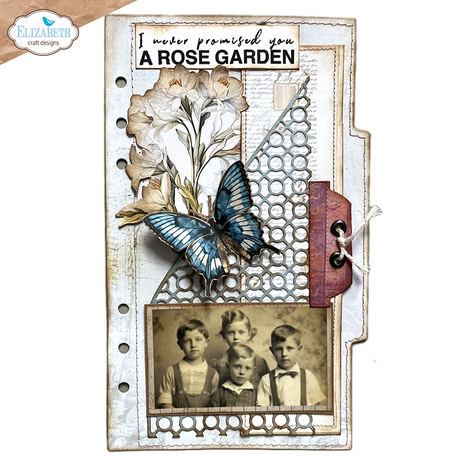 Elizabeth Craft Designs Botanical Blend A5 Clear Stamps Wildflower (CS419)