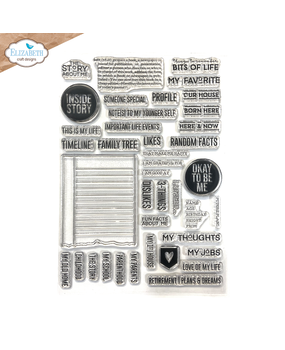 Elizabeth Craft Designs Botanical Blend A5 Clear Stamps About Me (CS434) Elizabeth Craft Designs Botanical Blend A5 Clear Stamps About Me (CS434)