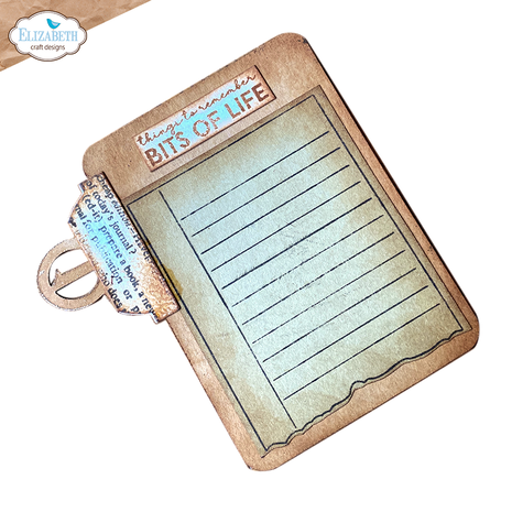 Elizabeth Craft Designs Botanical Blend A5 Clear Stamps About Me (CS434)