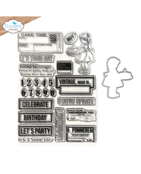 Elizabeth Craft Designs Botanical Blend Stamp & Dies Celebrations 2 (CSD421) Elizabeth Craft Designs Botanical Blend Stamp & Dies Celebrations 2 (CSD421)