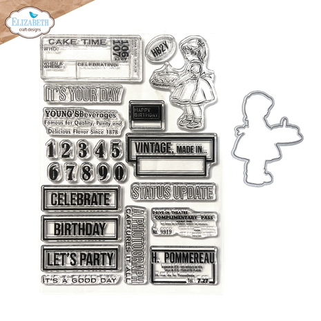 Elizabeth Craft Designs Botanical Blend Stamp & Dies Celebrations 2 (CSD421) Elizabeth Craft Designs Botanical Blend Stamp & Dies Celebrations 2 (CSD421)
