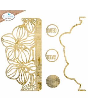 Elizabeth Craft Designs Botanical Blend Dies Borderpage with Flowers (2277) Elizabeth Craft Designs Botanical Blend Dies Borderpage with Flowers (2277)
