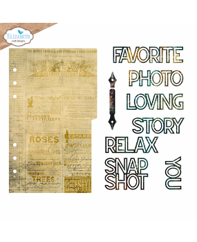 Elizabeth Craft Designs Botanical Blend Dies Page with Large Tab 1 (2280) Elizabeth Craft Designs Botanical Blend Dies Page with Large Tab 1 (2280)