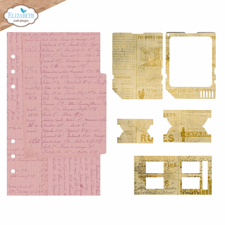 Elizabeth Craft Designs Botanical Blend Dies Page with Large Tab 2 (2281)