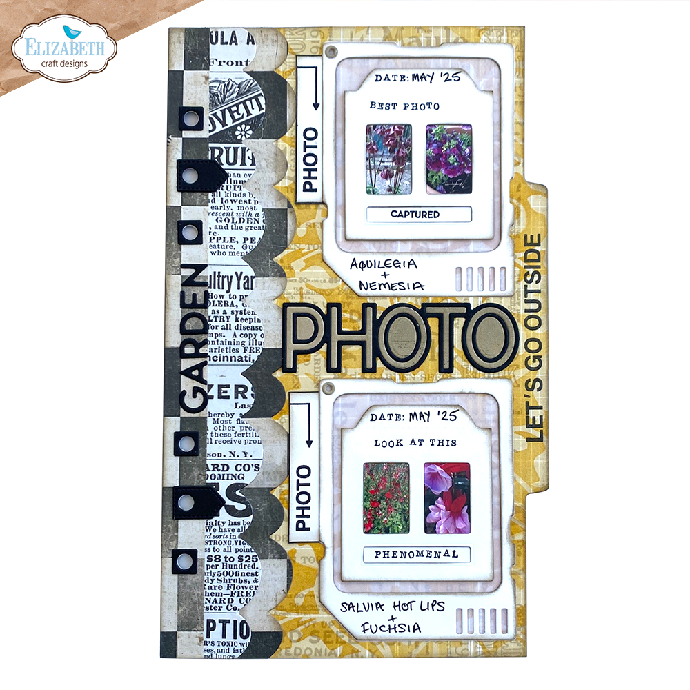 Elizabeth Craft Designs Botanical Blend Dies Page with Large Tab 2 (2281)