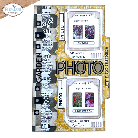 Elizabeth Craft Designs Botanical Blend Dies Page with Large Tab 2 (2281)