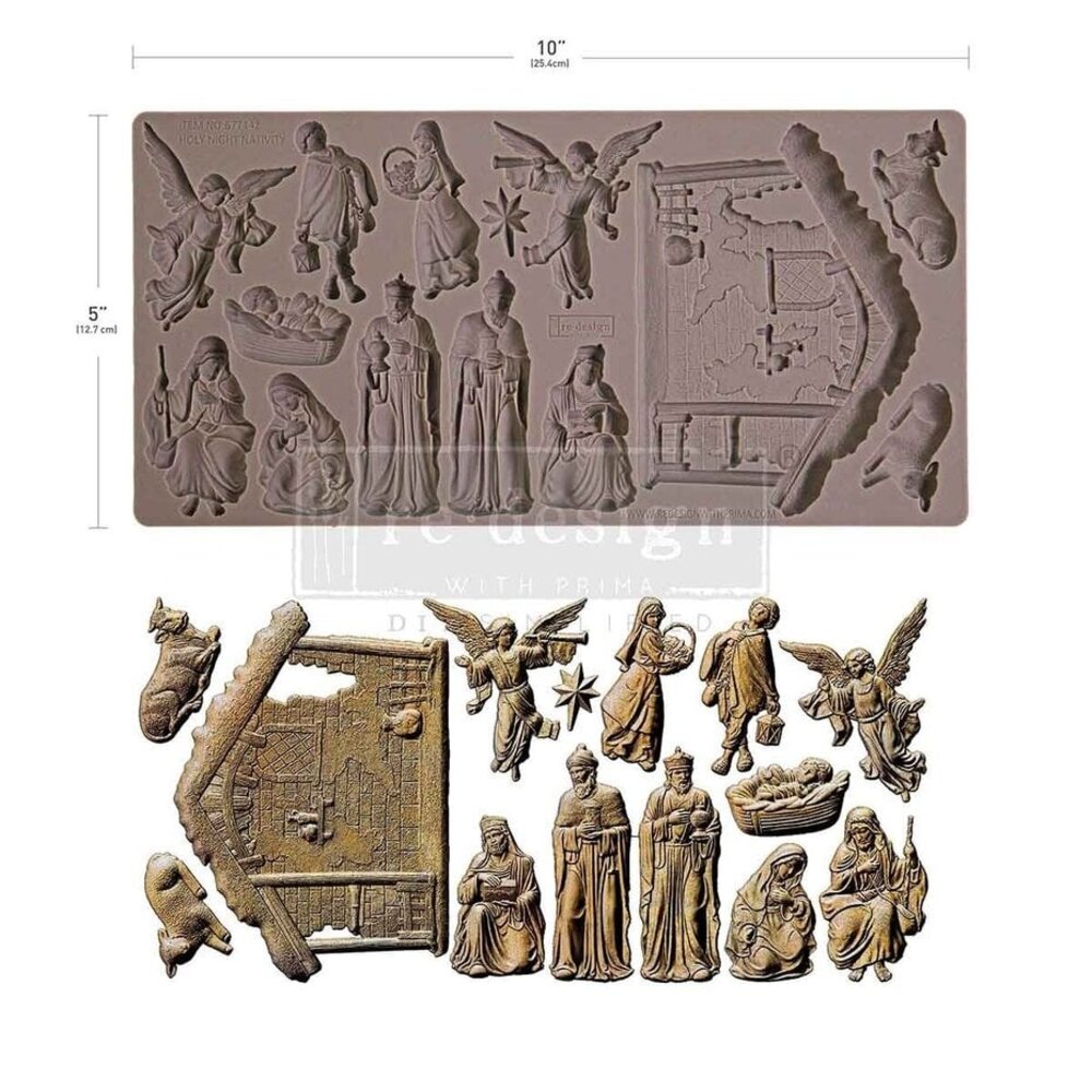 Re-Design Holy Night Nativity 5x10 Inch Decor Moulds (677442) Re-Design Holy Night Nativity 5x10 Inch Decor Moulds (677442)
