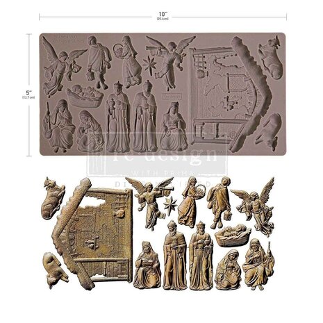 Re-Design Holy Night Nativity 5x10 Inch Decor Moulds (677442) Re-Design Holy Night Nativity 5x10 Inch Decor Moulds (677442)