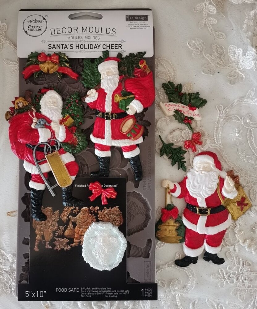 Re-Design Santa's Holiday Cheer 5x10 Inch Decor Moulds (677640) Re-Design Santa's Holiday Cheer 5x10 Inch Decor Moulds (677640)